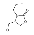4-(chloromethyl)-3-propyl-1,3-oxazolidin-2-one结构式