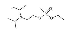 O-ethyl-S-(2-(diisopropylamino)ethyl)(methyl)phosphonothiolate Structure