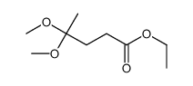 ethyl 4,4-dimethoxypentanoate Structure