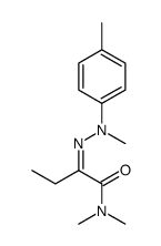 N,N-dimethyl-2-[methyl-(4-methylphenyl)hydrazinylidene]butanamide Structure