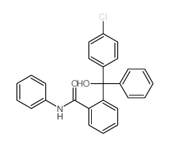 2-[(4-chlorophenyl)-hydroxy-phenyl-methyl]-N-phenyl-benzamide结构式