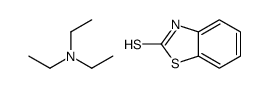benzothiazole-2(3H)-thione, compound with triethylamine (1:1)结构式