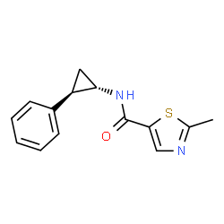 5-Thiazolecarboxamide,2-methyl-N-[(1R,2S)-2-phenylcyclopropyl]-,rel-(9CI) Structure