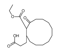 3-(1-ethoxycarbonyl-2-oxocyclododecyl)propanoic acid Structure