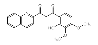 1-(2-Hydroxy-3,4-dimethoxyphenyl)-3-(2-quinolinyl)-1,3-propanedione Structure