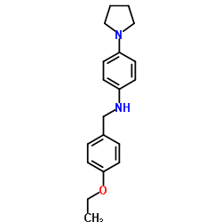 N-(4-Ethoxybenzyl)-4-(1-pyrrolidinyl)aniline结构式