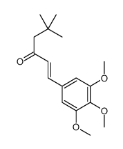 (E)-5,5-dimethyl-1-(3,4,5-trimethoxyphenyl)hex-1-en-3-one Structure