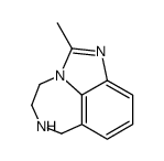 Imidazo[4,5,1-jk][1,4]benzodiazepine, 4,5,6,7-tetrahydro-2-methyl- (9CI)结构式