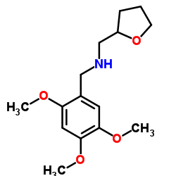 (TETRAHYDRO-FURAN-2-YLMETHYL)-(2,4,5-TRIMETHOXY-BENZYL)-AMINE结构式