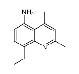 8-ethyl-2,4-dimethylquinolin-5-amine Structure