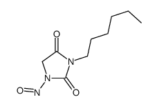 3-hexyl-1-nitrosoimidazolidine-2,4-dione Structure