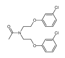 N,N-bis(2-(3-chlorophenoxy)ethyl)acetamide结构式