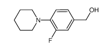 (3-fluoro-4-piperidin-1-ylphenyl)methanol结构式