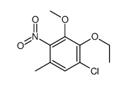 1-chloro-2-ethoxy-3-methoxy-5-methyl-4-nitrobenzene structure