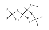 1,2,2-Trifluor-1-methoxy-1,2-bis-[trifluor-methylmercapto]-ethan Structure