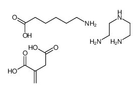 6-Aminohexanoic acid, itaconic acid, diethylene triamine polymer结构式