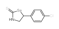 5-(4-chlorophenyl)-1,3-selenazolidine-2-thione结构式