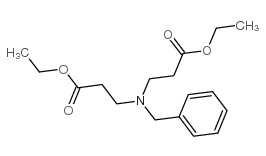 b-Alanine,N-(3-ethoxy-3-oxopropyl)-N-(phenylmethyl)-, ethyl ester structure