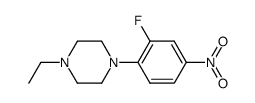 1-Ethyl-4-(2-fluoro-4-nitrophenyl)piperazine structure