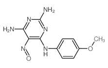 2,4,6-Pyrimidinetriamine,N4-(4-methoxyphenyl)-5-nitroso-结构式