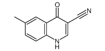 6-Methyl-4-oxo-1,4-dihydro-3-quinolinecarbonitrile Structure