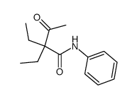 2,2-diethyl-3-oxo-N-phenylbutanamide结构式