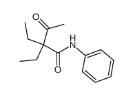 2,2-diethyl-3-oxo-N-phenylbutanamide Structure