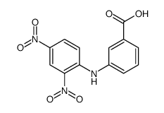 3-(2,4-dinitroanilino)benzoic acid Structure