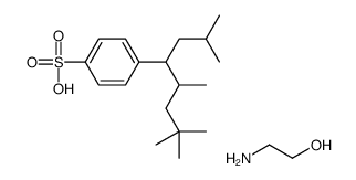 2-aminoethanol,4-(2,5,7,7-tetramethyloctan-4-yl)benzenesulfonic acid结构式