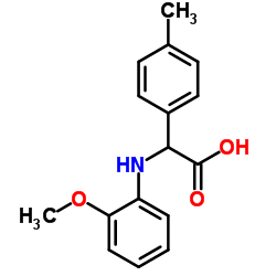 (2-METHOXY-PHENYLAMINO)-P-TOLYL-ACETIC ACID结构式
