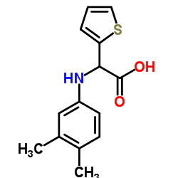(3,4-DIMETHYL-PHENYLAMINO)-THIOPHEN-2-YL-ACETIC ACID结构式