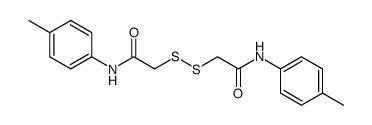 disulfanediyldi-acetic acid di-p-toluidide Structure