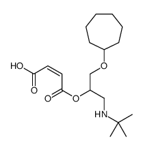 (E)-4-[1-(tert-butylamino)-3-cycloheptyloxypropan-2-yl]oxy-4-oxobut-2-enoic acid Structure