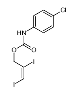 2,3-Diiodo-2-propenyl=p-chlorophenylcarbamate structure