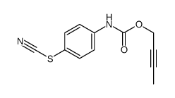 Carbanilic acid 4-thiocyanato-2-butynyl ester结构式