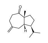 (1S,8aα)-2,3,3a,5,6,7,8,8a-Octahydro-3aα-methyl-7-methylene-1α-(1-methylethyl)azulen-4(1H)-one结构式