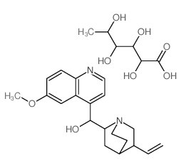 (5-ethenyl-1-azabicyclo[2.2.2]oct-7-yl)-(6-methoxyquinolin-4-yl)methanol; 2,3,4,5-tetrahydroxyhexanoic acid picture