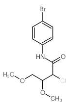 N-(4-bromophenyl)-2-chloro-3,4-dimethoxy-butanamide结构式
