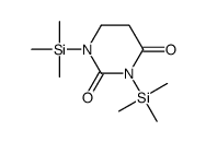 5,6-Dihydro-1,3-bis(trimethylsilyl)-2,4(1H,3H)-pyrimidinedione结构式