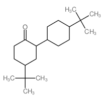 4-tert-butyl-2-(4-tert-butylcyclohexyl)cyclohexan-1-one结构式