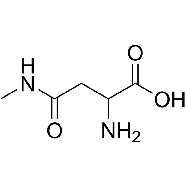 2-氨基-4-(甲基氨基)-4-氧代丁酸结构式