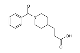 3-(1-benzoylpiperidin-4-yl)propanoic acid Structure