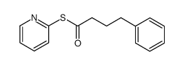 S-pyridin-2-yl 4-phenylbutanethioate结构式