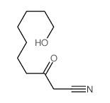 10-hydroxy-3-oxo-decanenitrile Structure