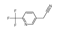 3-Pyridineacetonitrile, 6-(Trifluoromethyl)-结构式