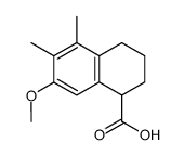 dl-7-methoxy-5,6-dimethyl-1,2,3,4-tetrahydro-1-naphthoic acid结构式