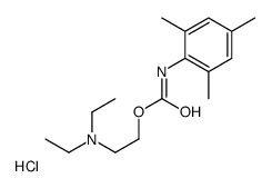 CARBANILIC ACID, 2,4,6-TRIMETHYL-, 2-(DIETHYLAMINO)ETHYL ESTER, HYDROC HLORIDE Structure