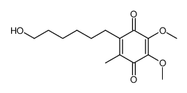 2,3-dimethoxy-5-methyl-6-(6-hydroxyhexyl)-1,4-benzoquinone结构式