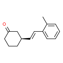 Cyclohexanone, 3-[(1E)-2-(2-methylphenyl)ethenyl]-, (3S)- (9CI) Structure