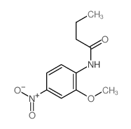 N-(2-methoxy-4-nitro-phenyl)butanamide structure